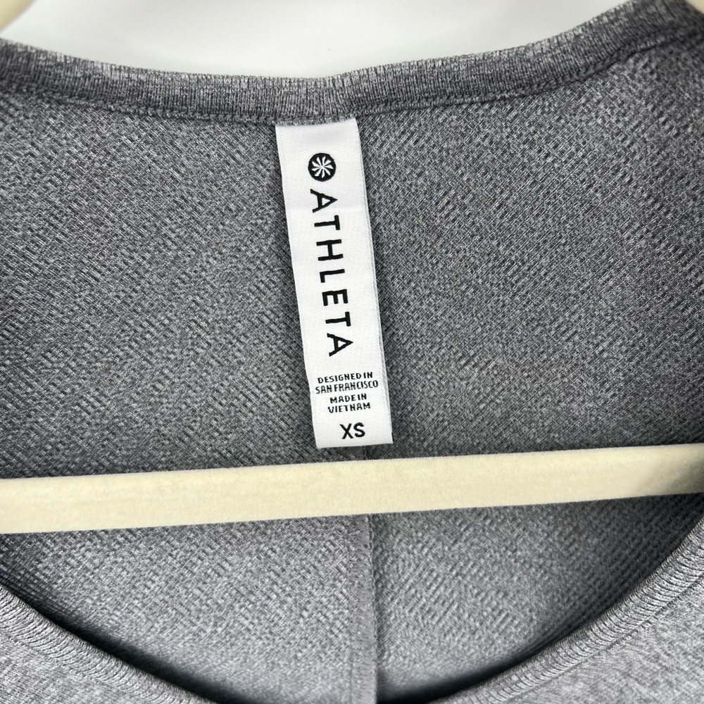 Athleta Bayview faux wrap gray top - Picture 9 of 11